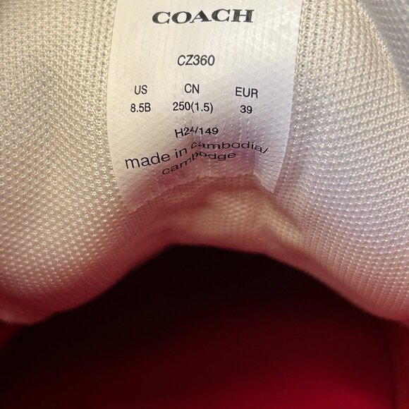 Coach New Year High Line Sneaker With Coach Snake Script - Picture 12 of 16